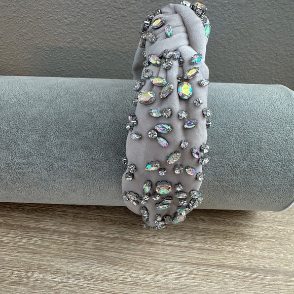 LELE Sadoughi Ivory Pastel Mixed Crystal Headband - Picture 3 of 3